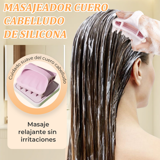 Masajeador de Silicona para el Cuero Cabelludo