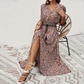 💃 Vestidos con cuello en V con estampado bohemio para mujer