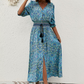 💃 Vestidos con cuello en V con estampado bohemio para mujer