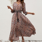 💃 Vestidos con cuello en V con estampado bohemio para mujer