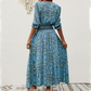 💃 Vestidos con cuello en V con estampado bohemio para mujer