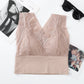 Camisola transpirable con cuello en V sin aros de encaje