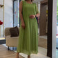 💃🏻Vestido plisado sin mangas de gasa para mujer