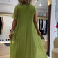 💃🏻Vestido plisado sin mangas de gasa para mujer