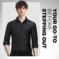 Camisa de rayas ligera y transpirable para hombre