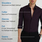 Camisa de rayas ligera y transpirable para hombre