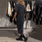✨ 2025 Nuevo vestido midi con brillo y cuello en V elegante para mujer