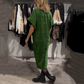 ✨ 2025 Nuevo vestido midi con brillo y cuello en V elegante para mujer
