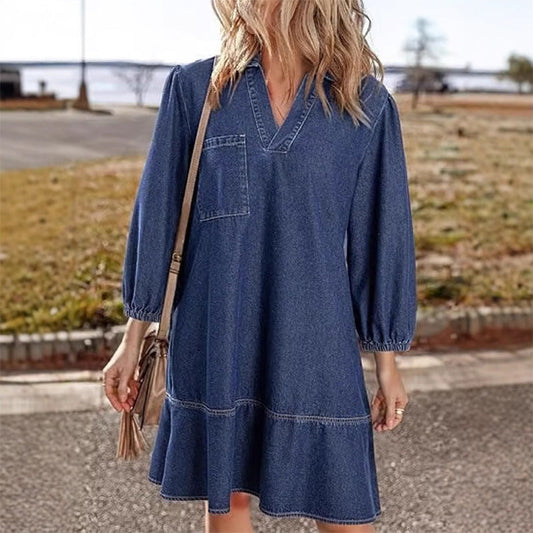 💜Vestido de mezclilla casual para mujer