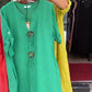 Vestido suelto con detalle de botones único para mujer