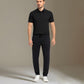 Conjunto de Camiseta con Cuello de Solapa y Pantalón para Hombre en Seda Helada
