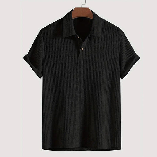 🔥VENTA CALIENTE🔥Camisa de punto de manga corta para hombre (50% DE DESCUENTO)