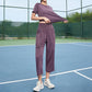 Conjunto de Top y Pantalones Capri de Secado Rápido para Exteriores