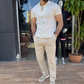 Conjunto de 2 piezas de pantalones de manga corta para hombre