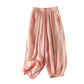 Pantalones sueltos de cintura alta estilo linterna
