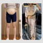 Conjunto de 2 piezas de top con cremallera estampada y pantalones de pierna ancha