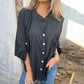 Top casual de color sólido para mujer
