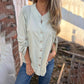 Top casual de color sólido para mujer