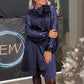 Vestido de patchwork de lentejuelas brillantes para mujer