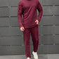 Conjunto de top y pantalón casual suave para hombre