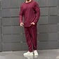 Conjunto de top y pantalón casual suave para hombre