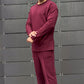 Conjunto de top y pantalón casual suave para hombre