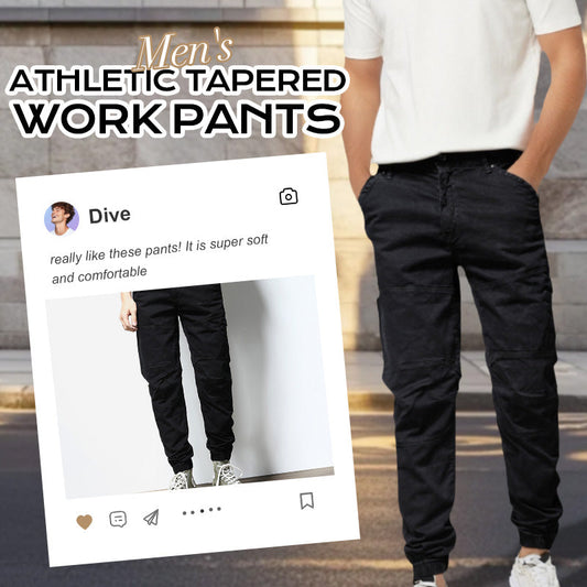 Pantalones de trabajo atléticos cónicos para hombre