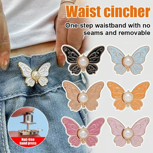 🦋Hebilla✨ de ajuste de cintura de mariposa extraíble