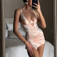 Sexy Encaje Vestido de tirantes de espagueti Conjunto de 2 piezas