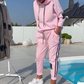Conjunto casual de 2 piezas con capucha y pantalones jogger para mujer