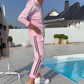 Conjunto casual de 2 piezas con capucha y pantalones jogger para mujer