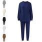 Conjunto de dos piezas de sudadera y pantalones acogedores para mujer