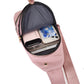 [Regalo Exquisito] Bolso de Pecho Cremallera Metálica Ligero de Bolsillos Múltiples y Orificio Cable de Datos