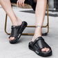 Sandalias de verano antideslizantes resistentes al desgaste con hebilla de suela gruesa suave