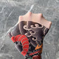 Manga de pierna elástica con estampado de tatuajes