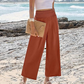 🌸Pantalones cortos casuales de cintura alta y pierna recta para mujer