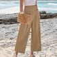 🌸Pantalones cortos casuales de cintura alta y pierna recta para mujer