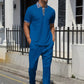 Conjunto de 2 piezas de top y pantalones casuales para hombre