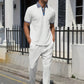 Conjunto de 2 piezas de top y pantalones casuales para hombre