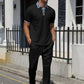 Conjunto de 2 piezas de top y pantalones casuales para hombre