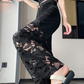 💜 ÚLTIMO DÍA DE PROMOCIÓN - 50% DE DESCUENTO 💜 Pantalones huecos para mujer con estampado de piedras brillantes