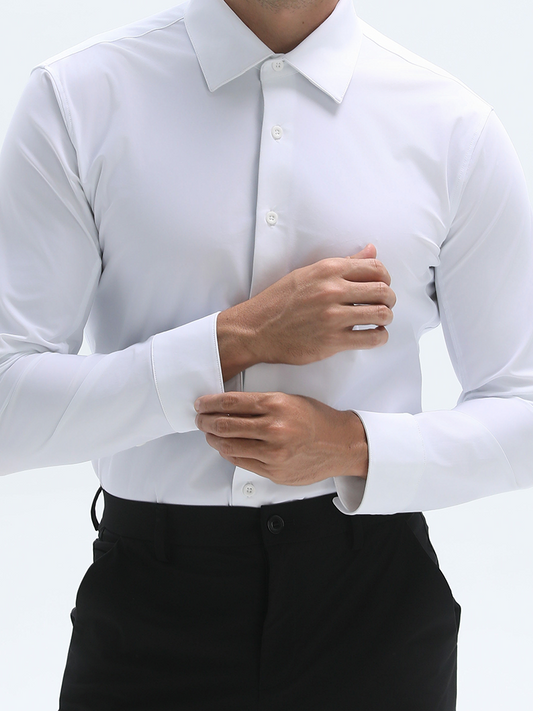 Fliwos Camisas para Hombre TriProof Elásticas Sin Plancha