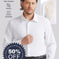 Fliwos Camisas para Hombre TriProof Elásticas Sin Plancha