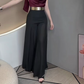 Pantalones acampanados transparentes de cintura alta