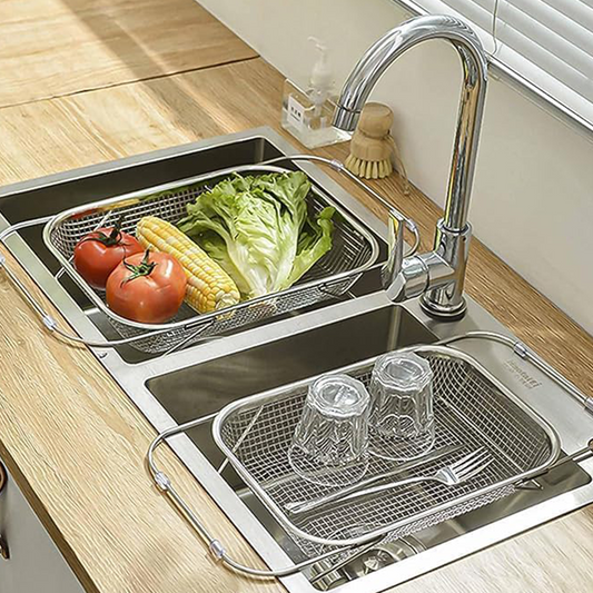 🎉OFERTA ESPECIAL🎉Cesta escurridora telescópica de acero inoxidable