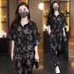 Conjunto de 2 piezas con estampado de moda casual para mujer