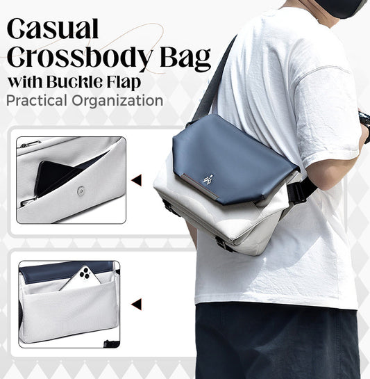 Bolso bandolera casual con solapa de hebilla