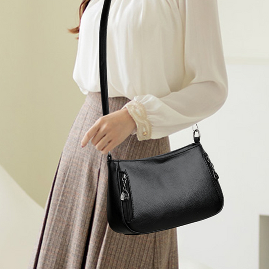 Bolso bandolera texturizado de lujo para mujer