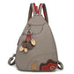 Mochila cruzada descapotable para mujer