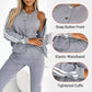✨Nuevos productos en oferta ✨Conjunto de tres piezas de chaqueta y pantalón de béisbol para mujer